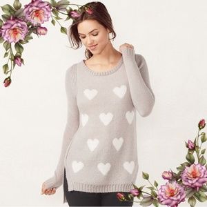 MAKE AN OFFER LC Lauren Conrad Heart Sweater NWOT